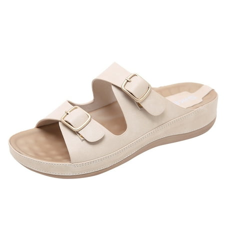 Follure Girl women s casual shoes Women s Open Toe Sandals Bohemian Belt Buckle Casual Beach Shoes Flat Slippers Beige 37
Follure Girl women s casual shoes Women s Open Toe Sandals Bohemian Belt Buckle Casual Beach Shoes Flat Slippers Beige 37