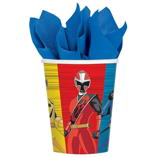 Power Rangers Ninja Steel 9oz Paper Party Cups, 8-Pack