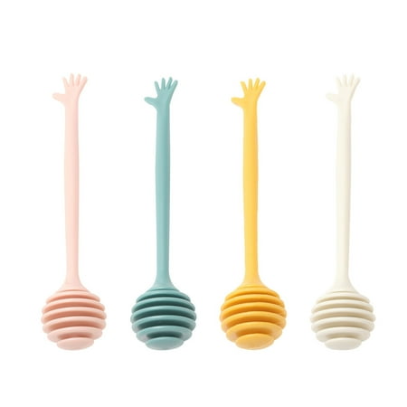 4pcs Simple Honey Stirring Sticks Honey Stir Rods Practical Honey Rods for Home