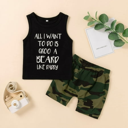 Simplmasygenix Children s Day Kids Bodysuit Clearance Toddler Baby Cool Boy Letter Print Camouflage Vest Clothes Shorts Two-piece Suit
Simplmasygenix Children s Day Kids Bodysuit Clearance Toddler Baby Cool Boy Letter Print Camouflage Vest Clothes Shorts Two-piece Suit