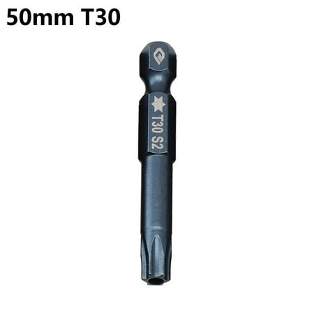 1Pc 50Mm Blue Magnetic Torx Screwdriver Bits Set Electric Screwdriver T5-T40