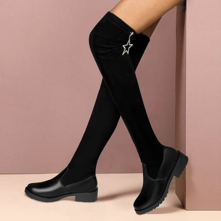 ZMHEGW Women Boots Thick Solid Color Heel Stitching Suede Over-The-Knee Leather Boots Shoes
ZMHEGW Women Boots Thick Solid Color Heel Stitching Suede Over-The-Knee Leather Boots Shoes