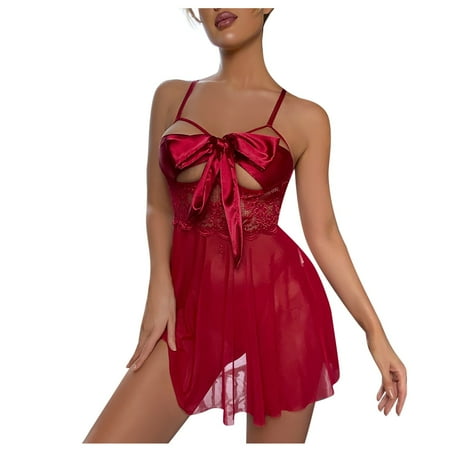 UoCefik Women Babydoll Sexy Mesh See Through Nightgowns for Women Bowknot Bodysuit Babydoll
UoCefik Women Babydoll Sexy Mesh See Through Nightgowns for Women Bowknot Bodysuit Babydoll
