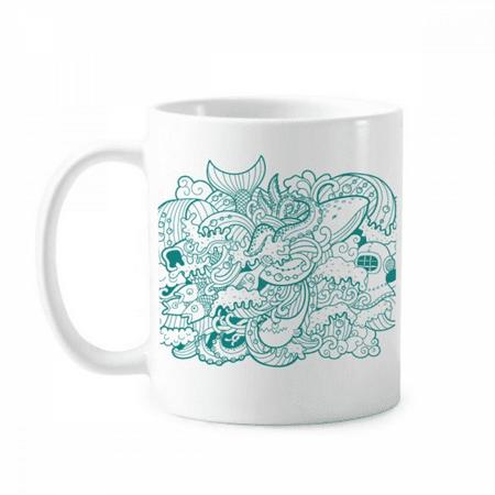 Sea Wave Fish Shark Art Deco Fashion Mug Pottery Cerac Coffee Porcelain Cup Tableware
Sea Wave Fish Shark Art Deco Fashion Mug Pottery Cerac Coffee Porcelain Cup Tableware