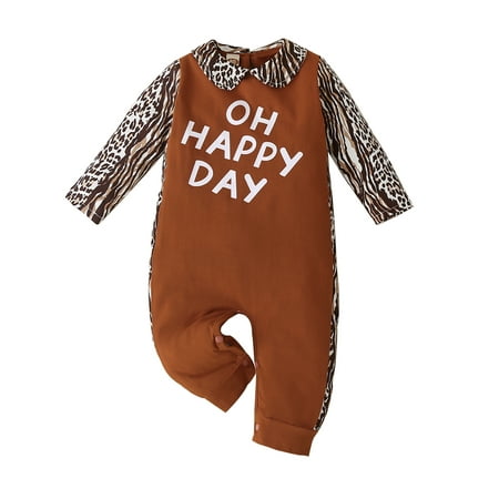 MIHOLL Baby Girl Long Sleeve Jumpsuit Leopard Printed Jumpeuit Round Neck Romper
MIHOLL Baby Girl Long Sleeve Jumpsuit Leopard Printed Jumpeuit Round Neck Romper
