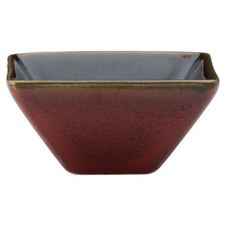 Oneida L6753074940 Crimson Porcelain Square & Triangular Dishes Plate