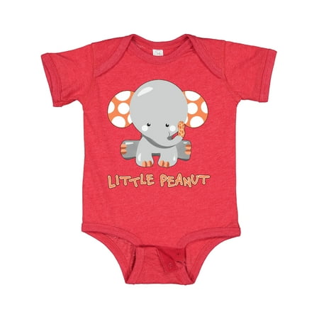 Inktastic Little Peanut Cute Baby Elephant Gift Baby Boy or Baby Girl Bodysuit