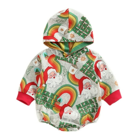 Infant Baby Christmas Outfit Hooded Sweatshirt Romper Boy Girl Bodysuit Toddler Shirt Tops Spring Fall Winter Clothes
Infant Baby Christmas Outfit Hooded Sweatshirt Romper Boy Girl Bodysuit Toddler Shirt Tops Spring Fall Winter Clothes