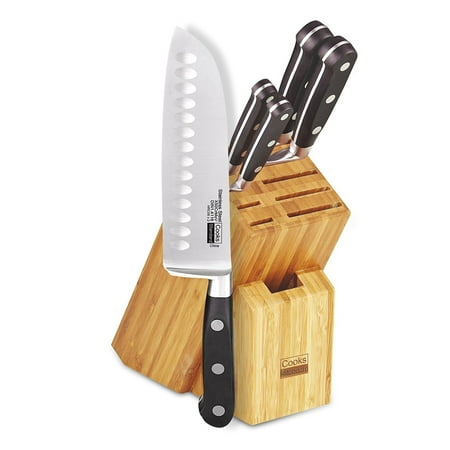 Cooks Standard 6-Piece Stainless Steel Knife Set with Expandable Bamboo Block for Extra Slots
Cooks Standard 6-Piece Stainless Steel Knife Set with Expandable Bamboo Block for Extra Slots