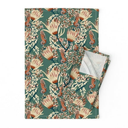 Printed Tea Towel Linen Cotton Canvas - Butterfly Bouquet Protea Nature Botanical Garden Print Decorative Kitchen Towel by Spoonflower
Printed Tea Towel Linen Cotton Canvas - Butterfly Bouquet Protea Nature Botanical Garden Print Decorative Kitchen Towel by Spoonflower