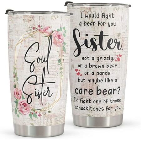 Gifts For Best Friend Women - Stainless Steel Floral Rose Tumbler 20oz - Unique Gifts For Bestie Soul Sister BFF Coworker - Birthday Gifts Idea For Best Friend Friendship Gifts For Women
Gifts For Best Friend Women - Stainless Steel Floral Rose Tumbler 20oz - Unique Gifts For Bestie Soul Sister BFF Coworker - Birthday Gifts Idea For Best Friend Friendship Gifts For Women
