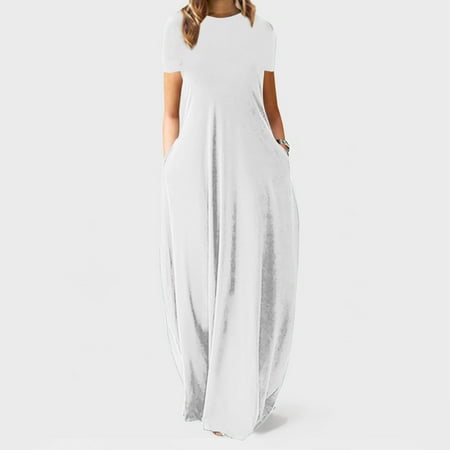 Women s Plus Size Solid Color O-neck Short Sleeve Long Skirt Dress Note Please Buy One Or Two Sizes Larger
Women s Plus Size Solid Color O-neck Short Sleeve Long Skirt Dress Note Please Buy One Or Two Sizes Larger