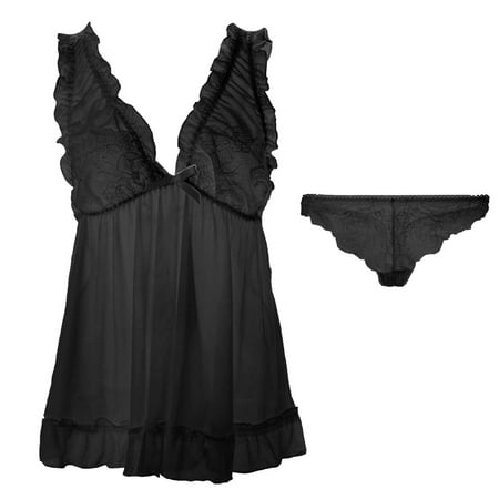 Quealent Lingerie For Women Naughty Play Women Lingerie Lace Chemise Sleepwear Teddy Lingerie Black L
Quealent Lingerie For Women Naughty Play Women Lingerie Lace Chemise Sleepwear Teddy Lingerie Black L