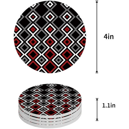 KXMDXA Abstract Geometric Pattern Set of 4 Round Coaster for Drinks Absorbent Ceramic Stone Coasters Cup Mat with Cork Base for Home Kitchen Room Coffee Table Bar Decor
KXMDXA Abstract Geometric Pattern Set of 4 Round Coaster for Drinks Absorbent Ceramic Stone Coasters Cup Mat with Cork Base for Home Kitchen Room Coffee Table Bar Decor