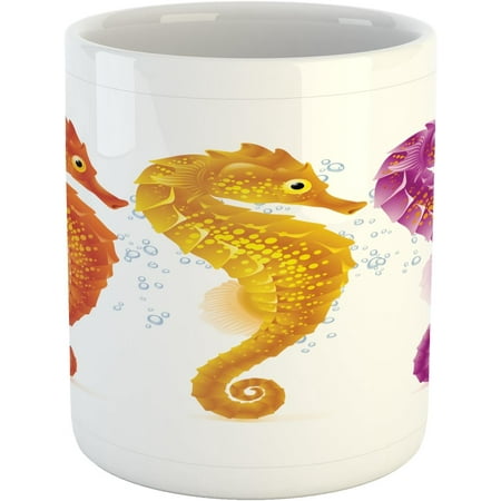 Nautical Mug Seahorse in Marine Tones Aquatic Exotic Sea Ocean Underwater Printed Ceramic Coffee Mug Water Tea Drinks Cup Earth Yellow Fuchsia Vermilion
Nautical Mug Seahorse in Marine Tones Aquatic Exotic Sea Ocean Underwater Printed Ceramic Coffee Mug Water Tea Drinks Cup Earth Yellow Fuchsia Vermilion