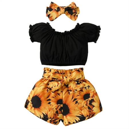 MAMOWEAR Toddler Girl Clothes Ribbed Crop Top Cute Tank Tops + Sunflower Floral Bloomers Shorts + Headband Baby Girl Summer Outfit
MAMOWEAR Toddler Girl Clothes Ribbed Crop Top Cute Tank Tops + Sunflower Floral Bloomers Shorts + Headband Baby Girl Summer Outfit