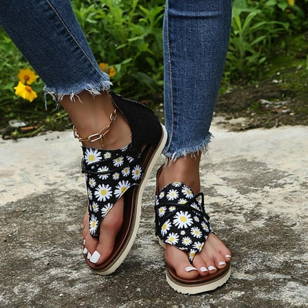 Homedles Sandals for Women- Summer Gift for Women Casual Flat Open toe Comfortable Women Sandals White 41