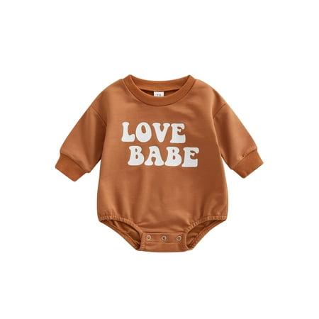 Franhais Toddler Baby Sweatshirt Rompers Letter Print Casual Crew Neck Long Sleeve Jumpsuit
Franhais Toddler Baby Sweatshirt Rompers Letter Print Casual Crew Neck Long Sleeve Jumpsuit