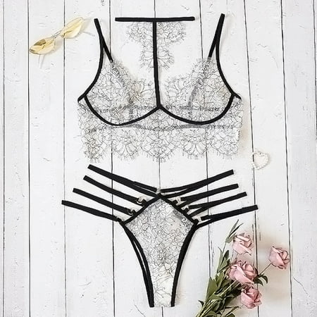 XHJUN Women Lace Lingerie Teddy strappy Bra and Panty Set with plus size 2 pieces Sexy Sheer Lingerie Trim Bodysuit
XHJUN Women Lace Lingerie Teddy strappy Bra and Panty Set with plus size 2 pieces Sexy Sheer Lingerie Trim Bodysuit