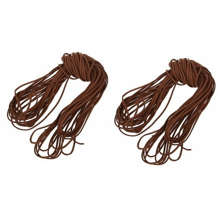 2pcs 16.65 - 18.655 M 2 mm Brown Leather Strap Leather Thong Flat DIY