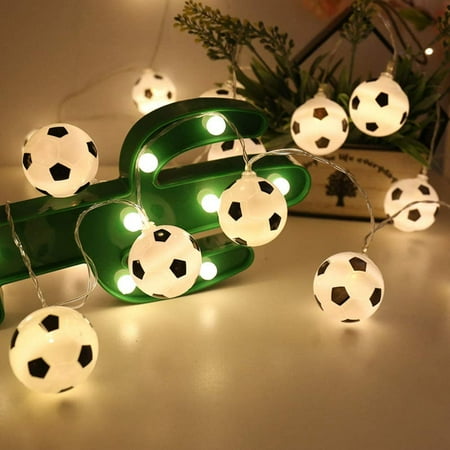Football String Lights for Boys Battery Operated 20 LED Soccer Decor Fairy Lights for Son Grandson Kids Room Party Indoor Halloween Lights Christmas Birthday Gift
Football String Lights for Boys Battery Operated 20 LED Soccer Decor Fairy Lights for Son Grandson Kids Room Party Indoor Halloween Lights Christmas Birthday Gift