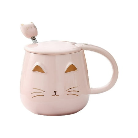 SIEYIO for Cat Theme Novelty Mug with Lovely Kitty for Head Stainless Steel Spoon Warm Gift for Cat Lovers Easy to Use Clean Ho
SIEYIO for Cat Theme Novelty Mug with Lovely Kitty for Head Stainless Steel Spoon Warm Gift for Cat Lovers Easy to Use Clean Ho