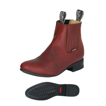 Men s Boots Ankle Establo genuine Leather. Botin de Trabajo Establo
