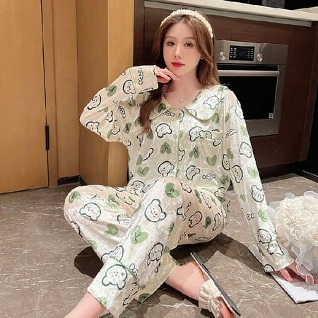 PIKADINGNIS WAVMIT Winter Button Cardigan thicken Womens Flannel Warm Long Sleeve Pajamas Set Women Sleepwear Set Gold Velvet Home wear
PIKADINGNIS WAVMIT Winter Button Cardigan thicken Womens Flannel Warm Long Sleeve Pajamas Set Women Sleepwear Set Gold Velvet Home wear