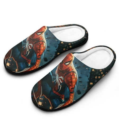 Spider-Man Men Slippers Non-Slip Fuzzy House Slippers Warm Soft Plush Winter House Shoes Indoor Outdoor Slip-On Shoes
Spider-Man Men Slippers Non-Slip Fuzzy House Slippers Warm Soft Plush Winter House Shoes Indoor Outdoor Slip-On Shoes