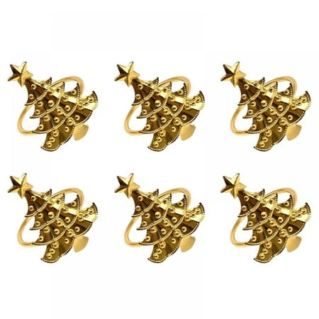 6 Pcs Christmas Tree Napkin Buckle Hotel Tableware Napkin Ring Napkin Buckle Napkin Circle Mouth Cloth Circle - Gold
6 Pcs Christmas Tree Napkin Buckle Hotel Tableware Napkin Ring Napkin Buckle Napkin Circle Mouth Cloth Circle - Gold