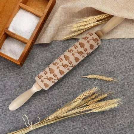 Christmas Wooden 3D Rolling Pins Embossing Natural Wood Carved Engraved Rolling Pin for Baking Cookies Rolling Pin Kitchen Tool
Christmas Wooden 3D Rolling Pins Embossing Natural Wood Carved Engraved Rolling Pin for Baking Cookies Rolling Pin Kitchen Tool