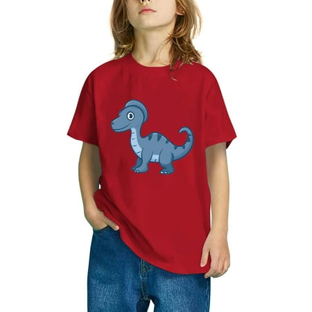 Geire Boys Girls Summer New Short Sleeve T Shirts Classic Crewneck Dinosaur Printed Soft Cotton Tees Kids Comfy Breathable Tshirts
Geire Boys Girls Summer New Short Sleeve T Shirts Classic Crewneck Dinosaur Printed Soft Cotton Tees Kids Comfy Breathable Tshirts
