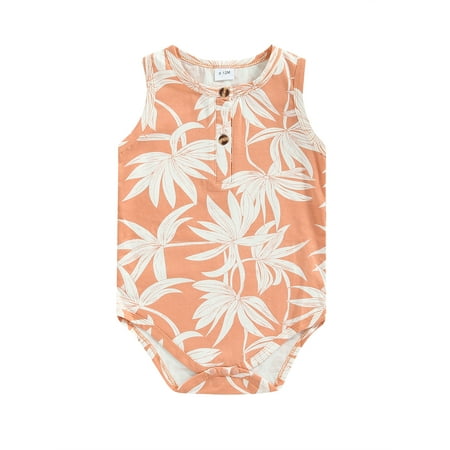 Nokpsedcb Newborn Baby Boys Girls Romper Print Sleeveless Round Neck Bodysuit Bottom Snap Button Summer Jumpsuit Pink Orange Newborns
Nokpsedcb Newborn Baby Boys Girls Romper Print Sleeveless Round Neck Bodysuit Bottom Snap Button Summer Jumpsuit Pink Orange Newborns