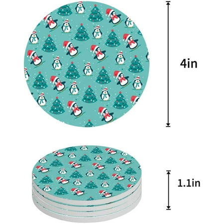 FMSHPON Merry Christmas Xmas Tree Winter Christmas Set of 8 Round Coaster for Drinks Absorbent Ceramic Stone Coasters Cup Mat with Cork Base for Home Kitchen Room Coffee Table Bar Decor
FMSHPON Merry Christmas Xmas Tree Winter Christmas Set of 8 Round Coaster for Drinks Absorbent Ceramic Stone Coasters Cup Mat with Cork Base for Home Kitchen Room Coffee Table Bar Decor