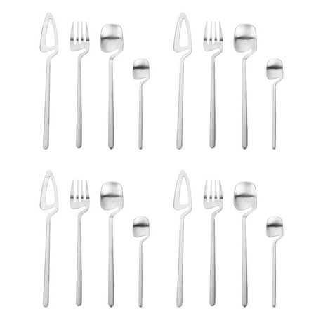 Cutlery Set Stainless Steel Dinner Tableware Flatware Set Knife Fork Spoon Dinnerware Set Party Set(Silver 16 PCS)
Cutlery Set Stainless Steel Dinner Tableware Flatware Set Knife Fork Spoon Dinnerware Set Party Set(Silver 16 PCS)