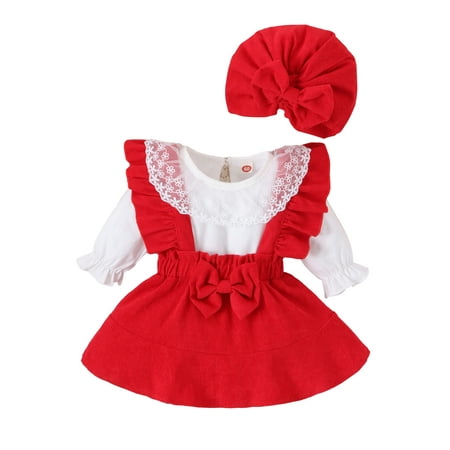 Caoirhny Baby Girls Autumn Outfit Sets White Long Sleeve Tops Solid Color/Plaid Suspender Skirt Hat Sets
Caoirhny Baby Girls Autumn Outfit Sets White Long Sleeve Tops Solid Color/Plaid Suspender Skirt Hat Sets