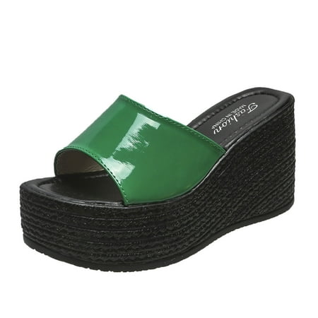 Sandals Women Fashion Platform Fashion Spring And Summer Sandals Thick Bottom Wedge Heel Fish Mouth Solid Color Casual Style Shoes For Women Slip On Sandals
Sandals Women Fashion Platform Fashion Spring And Summer Sandals Thick Bottom Wedge Heel Fish Mouth Solid Color Casual Style Shoes For Women Slip On Sandals