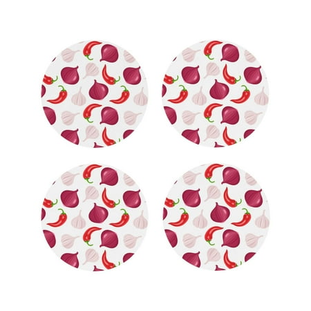 Leather Coasters with Heat-resistant for Drinks Onion red chili -标题2 Round Shape
Leather Coasters with Heat-resistant for Drinks Onion red chili -标题2 Round Shape