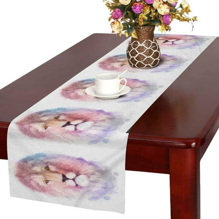 MKHERT Galaxy Watercolor Lion Hipster Animals Table Runner Home Decor for Home Kitchen Dining Wedding Party 16x72 Inch
MKHERT Galaxy Watercolor Lion Hipster Animals Table Runner Home Decor for Home Kitchen Dining Wedding Party 16x72 Inch