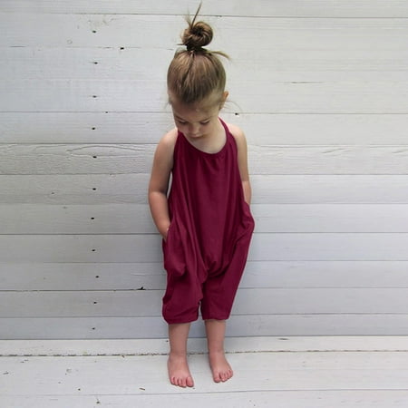 Girls Jumpsuits Romper Toddler Baby Kids 1 Piece Harem Pants Strap Romper Backless Jumpsuit
Girls Jumpsuits Romper Toddler Baby Kids 1 Piece Harem Pants Strap Romper Backless Jumpsuit