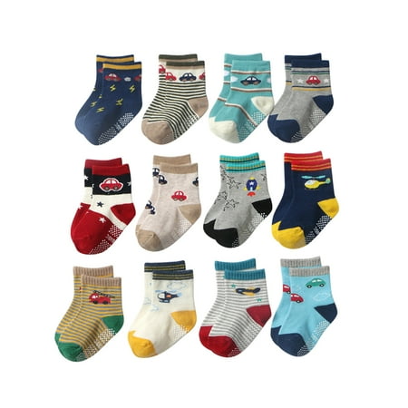 Socks 12 Pack Baby Toddler Unisex Socks Baby Girl Boy Cartoon Prints Non Slip Floor Socks
Socks 12 Pack Baby Toddler Unisex Socks Baby Girl Boy Cartoon Prints Non Slip Floor Socks