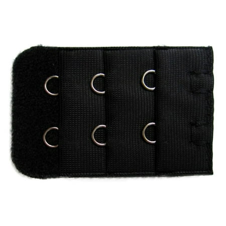 Gaiseeis 3.2CM Wide Three-Row Two-Button Bra Underwear With Extended Button Black