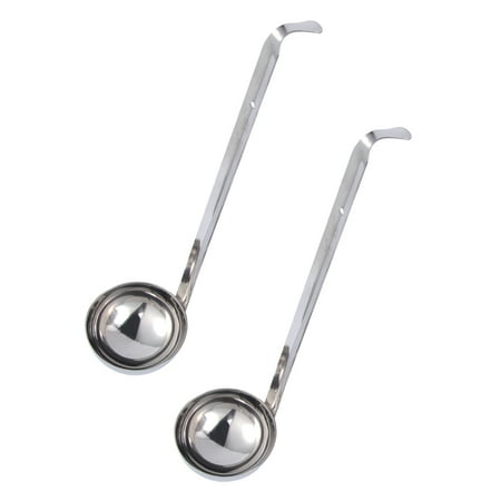 2pcs Hanging Hook Ladle Spoons Stainless Steel Long Handle Heavy Duty Ladle Serve Soups Ladle for Kitchen Cooking Utensils (60cc/
2pcs Hanging Hook Ladle Spoons Stainless Steel Long Handle Heavy Duty Ladle Serve Soups Ladle for Kitchen Cooking Utensils (60cc/