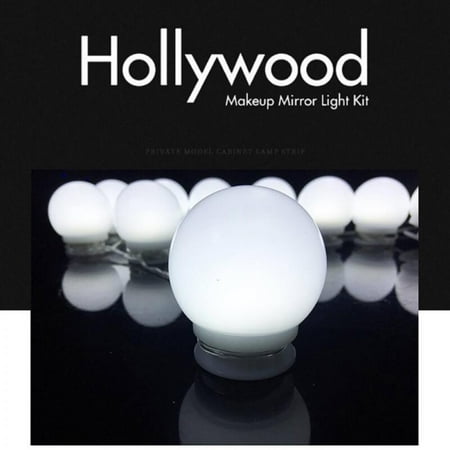 Clearance! USB Charge Vanity Mirror Lights with Dimmable Light Bulbs 10 LED Lighting Fixture Strip for Makeup Vanity Table