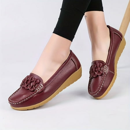 Women s Casual Slip On Faux Leather Shoes Comfortable Bowknot Decor Wedge Loafers Walking Shoes
Women s Casual Slip On Faux Leather Shoes Comfortable Bowknot Decor Wedge Loafers Walking Shoes