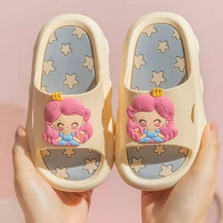 Girls Cartoon Princess Slides Casual Lightweight Non-slip Slippers For Bathroom Shower Open Toe House Shoes For Toddler Kids Children Summer
Girls Cartoon Princess Slides Casual Lightweight Non-slip Slippers For Bathroom Shower Open Toe House Shoes For Toddler Kids Children Summer