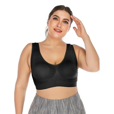 DODOING Plus Size Fashion Women s Supportive Wireless Sports Bra with Removable Pads Yoga Bra 2 Pack
DODOING Plus Size Fashion Women s Supportive Wireless Sports Bra with Removable Pads Yoga Bra 2 Pack