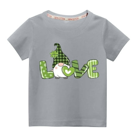 Summer Savings Clearance! Edvintorg St. Patrick s Day Kids Shirt Toddler Boys Girls Summer Cotton T Shirts Fashion Cute Solid Color Round Neck Print Short Sleeve Tops Tees 3-10 Years
Summer Savings Clearance! Edvintorg St. Patrick s Day Kids Shirt Toddler Boys Girls Summer Cotton T Shirts Fashion Cute Solid Color Round Neck Print Short Sleeve Tops Tees 3-10 Years