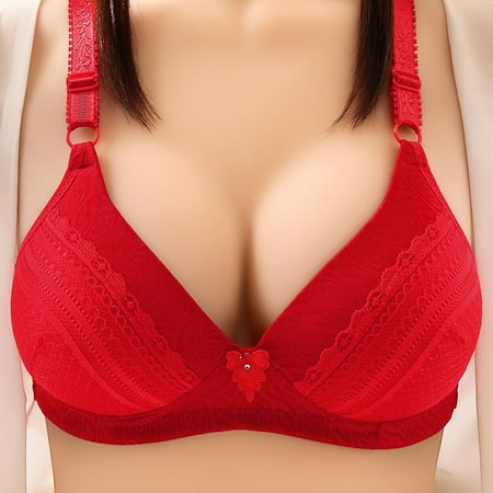 Daqian Clearance Bras for Women Women Bra No Rims Lace Comfortable Breathable Anti-exhaust Base Top Solid Underwear Women Bras on Sale Red 8(L)
Daqian Clearance Bras for Women Women Bra No Rims Lace Comfortable Breathable Anti-exhaust Base Top Solid Underwear Women Bras on Sale Red 8(L)