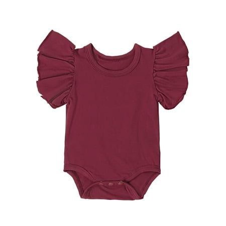 Baby Boys Girls Summer Romper Fly Sleeve Crew Neck Solid Color Bodysuit Infant Outfit
Baby Boys Girls Summer Romper Fly Sleeve Crew Neck Solid Color Bodysuit Infant Outfit